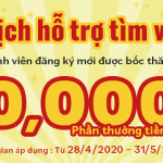 Bốc thăm trúng thưởng tiền mặt trị giá 10.000 Yên cho người đăng ký thành viên mới trên yoiwork